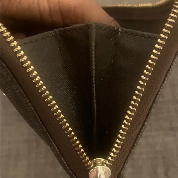 Michael Kors Signature Dark Brown Zip-Around Wallet - Picture 15 of 16